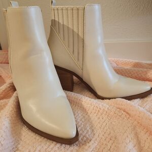 Soda Cream Ankle Booties
